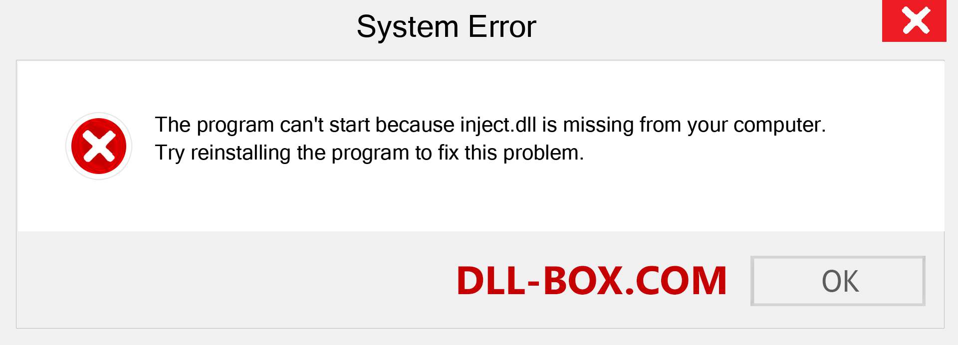  inject.dll file is missing?. Download for Windows 7, 8, 10 - Fix  inject dll Missing Error on Windows, photos, images